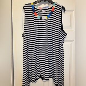 Avenue multi color sharkbite tank top 22/24